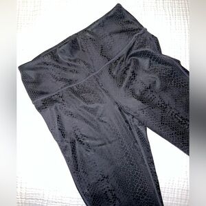 Mono B Black/Gray Snake Print Activewear